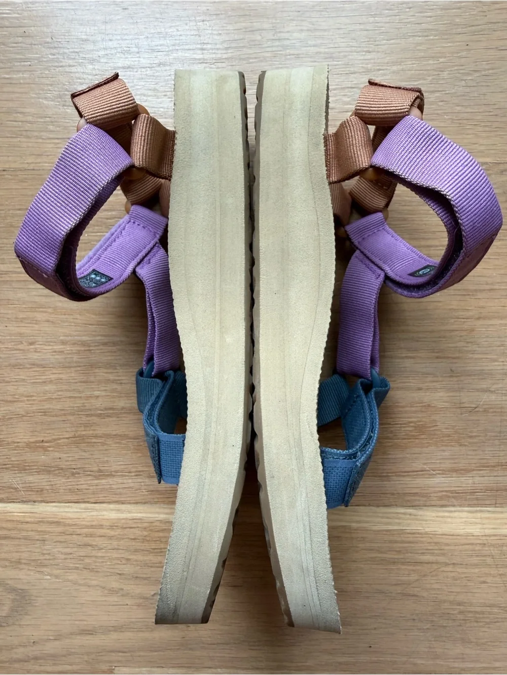 Teva Women's Two-strap Sandals in Lavender and Teal